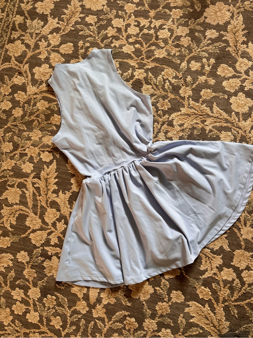 Light Blue Sleeveless Twirl Dress